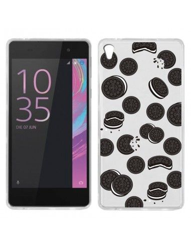 FUNDA TPU DISEÑO SONY XPERIA E5 GALLETAS