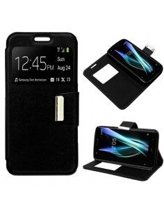 Funda libro soporte TPU BQ Aquaris X / X Pro negra