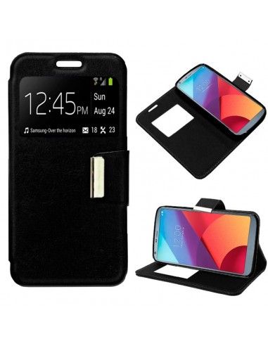 Funda libro soporte TPU LG G6 negra