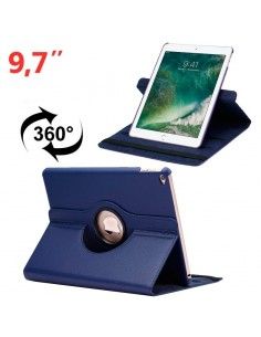 Funda soporte giratorio Apple iPad 9,7" (2017) polipiel azul marino