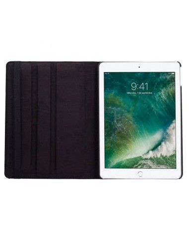 Funda soporte giratorio Apple iPad 9,7" (2017) polipiel negra