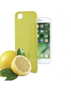 Funda gel TPU aromatizado iPhone 7 / 8 / SE (2020) amarilla limón