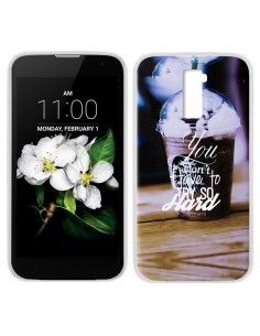 Carcasa TPU LG K7 diseño Coffee