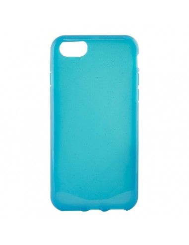 Funda gel TPU aromatizado iPhone 7 / 8 / SE (2020) azul menta