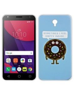 Carcasa TPU Alcatel Pixi 4 (5) 4G / Smart 7 Turbo diseño Rosco Choco