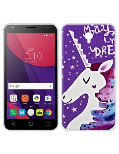Carcasa TPU Alcatel Pixi 4 (5) 4G / Smart 7 Turbo diseño Unicornio