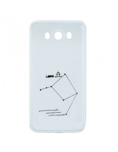 Carcasa TPU transparente Samsung Galaxy J7 (2016) diseño Zodíaco Libra