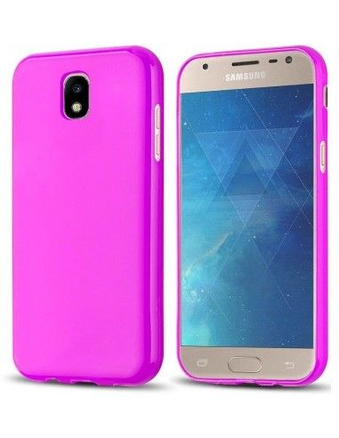 Funda gel TPU mate Samsung J730 Galaxy J7 (2017) rosa