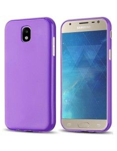 Funda gel TPU mate Samsung J730 Galaxy J7 (2017) morada