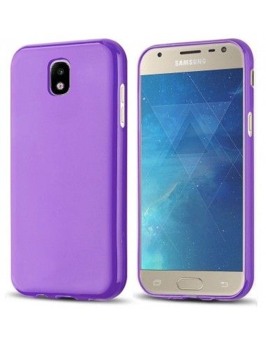 Funda gel TPU mate Samsung J730 Galaxy J7 (2017) morada