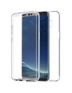 Carcasa TPU endurecido 2 en 1 Samsung Galaxy S8 transparente doble (Frontal + trasera)