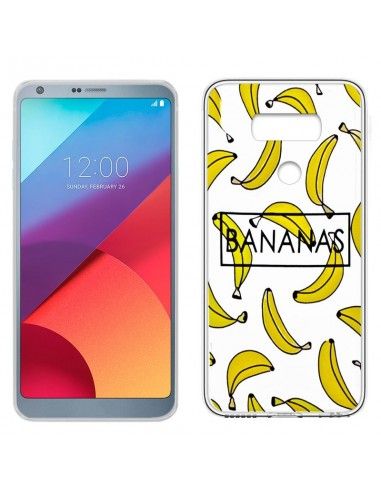 Carcasa TPU transparente LG G6 diseño Bananas