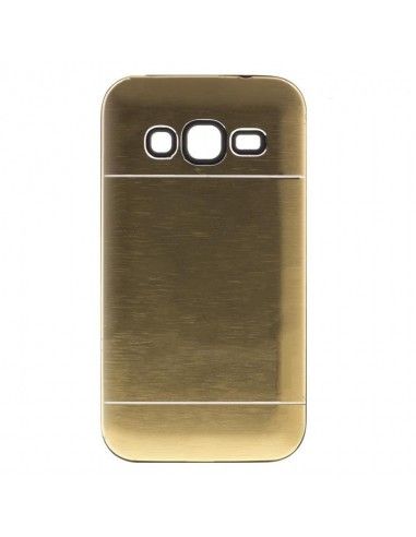 Carcasa aluminio cama TPU Samsung J510 Galaxy J5 (2016) dorada