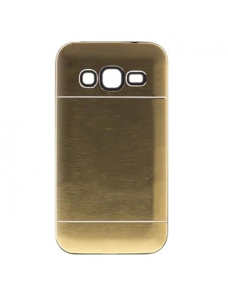 Carcasa aluminio cama TPU Samsung J510 Galaxy J5 (2016) dorada