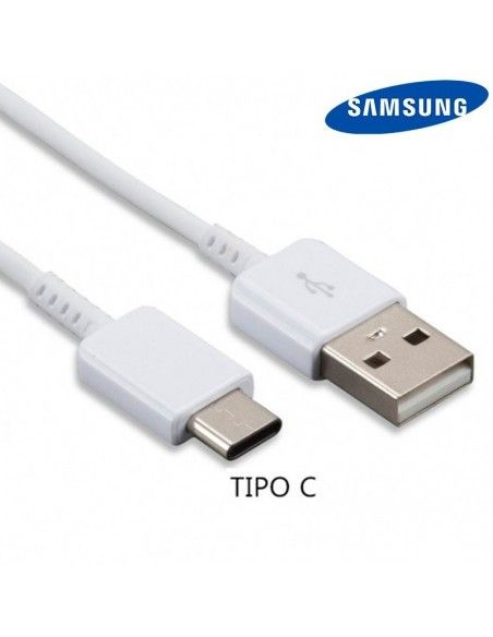 Cable USB original Samsung universal Tipo C blanco bulk (Suelto)
