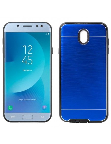 Carcasa aluminio cama TPU Samsung J530 Galaxy J5 (2017) azul