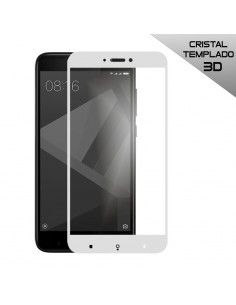 Protector vidrio templado 3D Xiaomi Redmi 4X / 4X Pro blanco