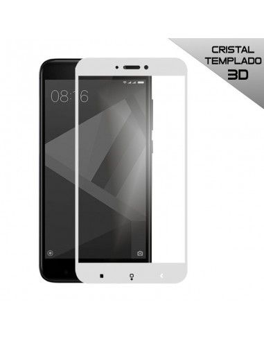 Protector vidrio templado 3D Xiaomi Redmi 4X / 4X Pro blanco