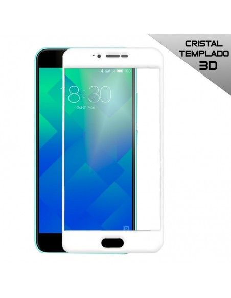 Protector pantalla vidrio templado Meizu M5s (3D blanco)