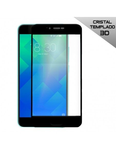 Protector pantalla vidrio templado Meizu M5s (3D negro)