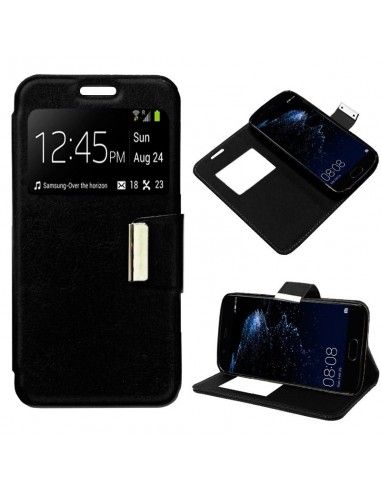 Funda libro soporte TPU Huawei P10 Plus negra