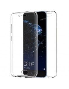 Funda gel TPU 3D 2 en 1 Huawei P10 Plus transparente (Frontal + trasera)