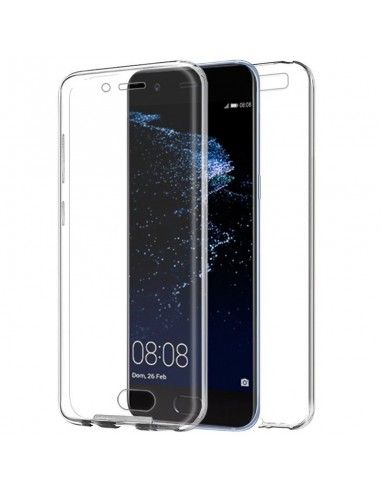 Funda gel TPU 3D 2 en 1 Huawei P10 Plus transparente (Frontal + trasera)