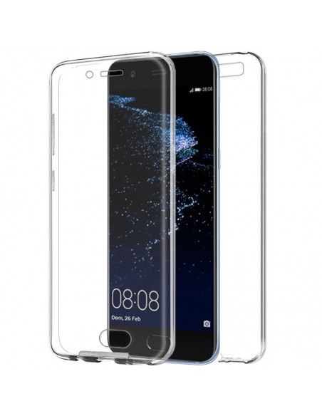 Funda gel TPU 3D 2 en 1 Huawei P10 Plus transparente (Frontal + trasera)