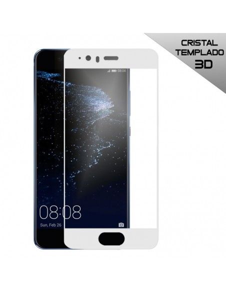 Protector pantalla vidrio templado Huawei P10 Plus blanco (3D)