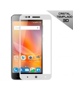 Protector pantalla vidrio templado ZTE Blade A610 (3D blanco)