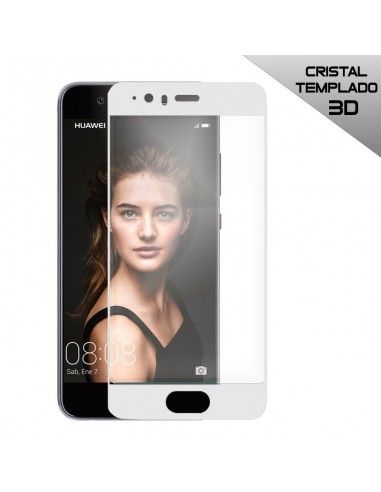 Protector pantalla vidrio templado Huawei P10 blanco (3D)