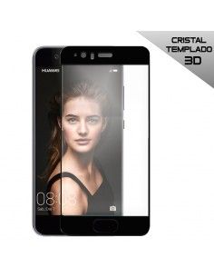 Protector pantalla vidrio templado Huawei P10 negro (3D)