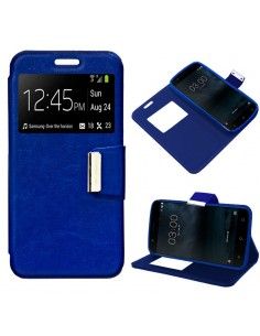 Funda libro soporte TPU ventana Nokia 3 azul