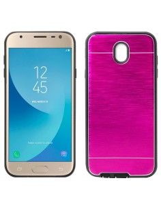 Carcasa aluminio cama TPU Samsung J330 Galaxy J3 (2017) rosa