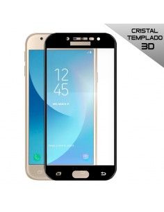 Protector pantalla vidrio templado Samsung J330 Galaxy J3 (2017) (3D negro)