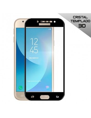 Protector pantalla vidrio templado Samsung J330 Galaxy J3 (2017) (3D negro)