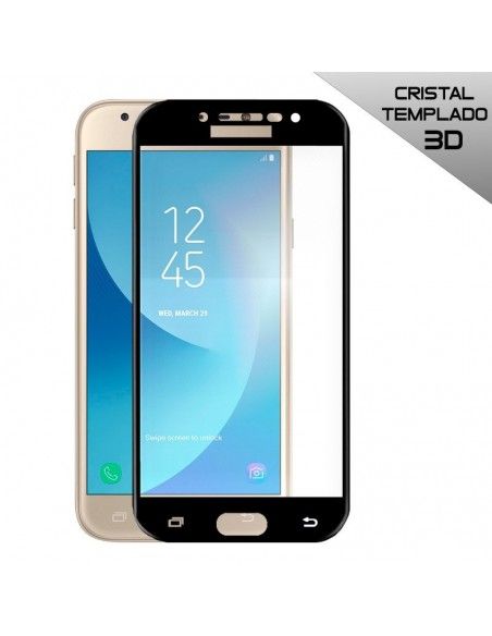 Protector pantalla vidrio templado Samsung J330 Galaxy J3 (2017) (3D negro)