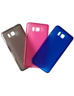 Funda gel TPU fino Samsung Galaxy Alpha rosa claro 2