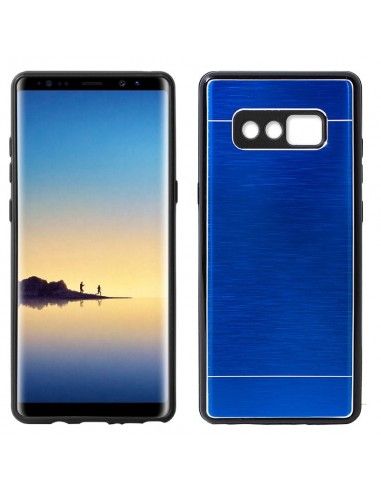 Carcasa aluminio cama TPU Samsung N950 Galaxy Note 8 azul