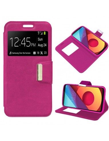 Funda libro soporte TPU LG Q6 / Q6 Alpha / Q6 Plus rosa