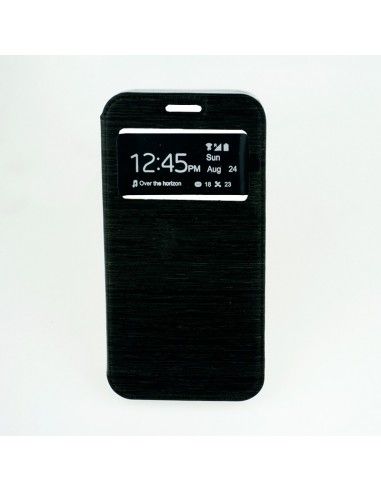 Funda libro cartera soporte TPU Samsung J730 Galaxy J7 (2017) negra