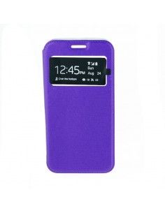 Funda libro cartera soporte TPU Samsung J730 Galaxy J7 (2017) morada
