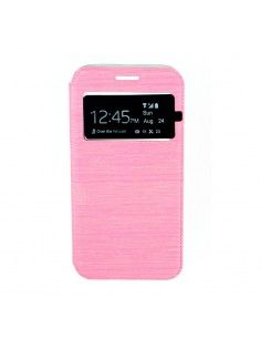 Funda libro cartera soporte TPU Samsung J730 Galaxy J7 (2017) rosa palo