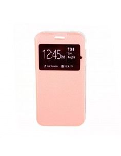 Funda libro cartera soporte TPU Samsung J730 Galaxy J7 (2017) rosa cobre