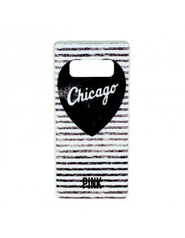 Carcasa TPU Samsung N950 Galaxy Note 8 diseño Corazon Chicago Rayas