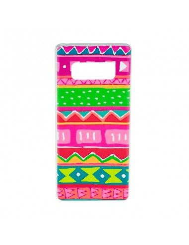 Carcasa TPU Samsung N950 Galaxy Note 8 diseño Cenefas coloridas