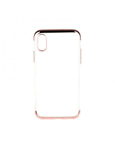 Carcasa TPU transparente Samsung N950 Galaxy Note 8 detalles metalizados rosa cobre