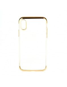 Carcasa TPU transparente Samsung N950 Galaxy Note 8 detalles metalizados dorados