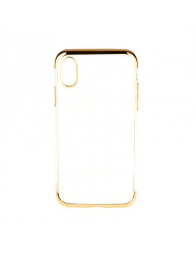 Carcasa TPU transparente Samsung N950 Galaxy Note 8 detalles metalizados dorados