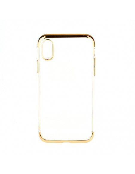 Carcasa TPU transparente Samsung N950 Galaxy Note 8 detalles metalizados dorados